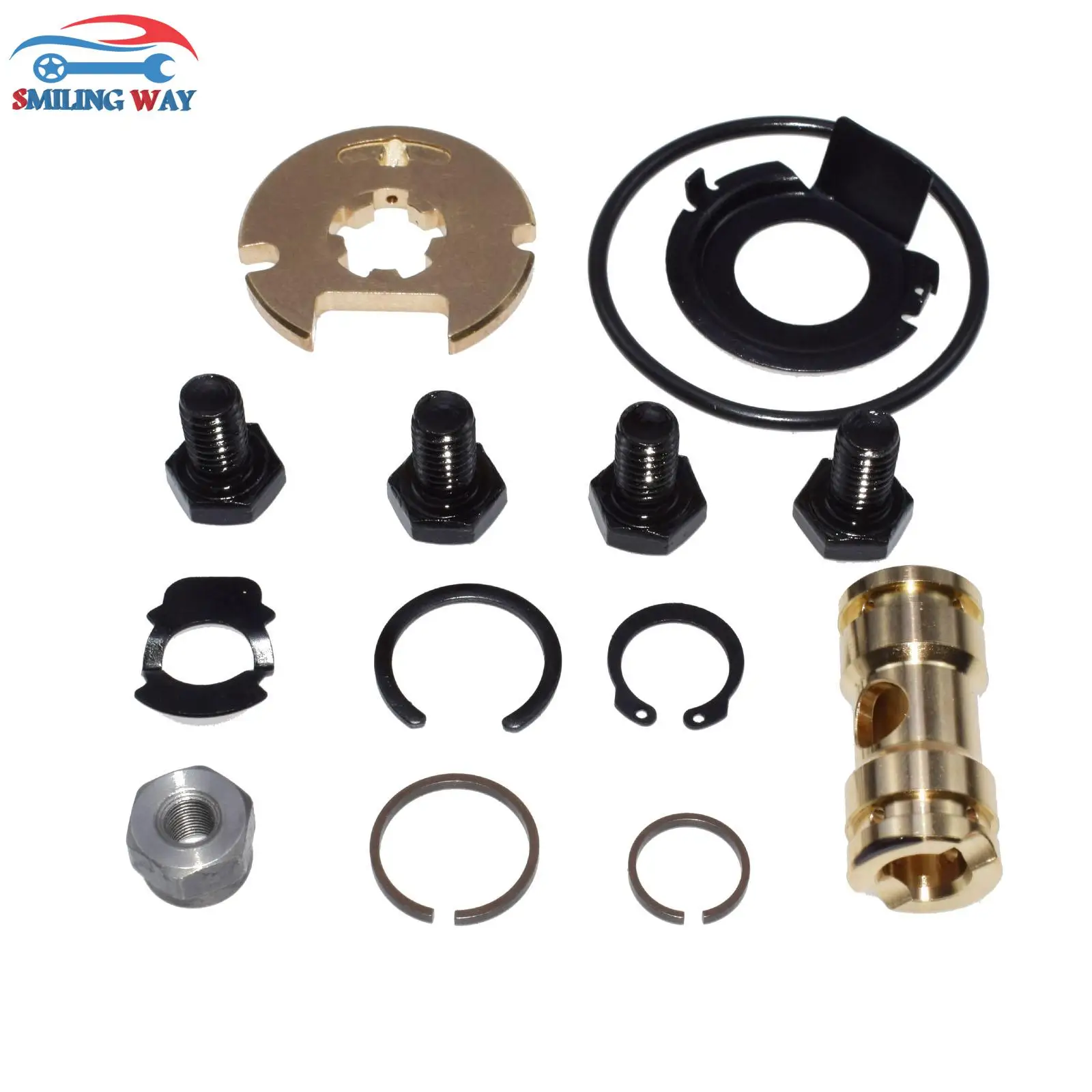 

SMILING WAY# Turbo Charger Repair Rebuild Kit KKK K03 K04 K06 For Audi A4 A6 S4 VW Bora Golf Passat Jetta 14 PCS