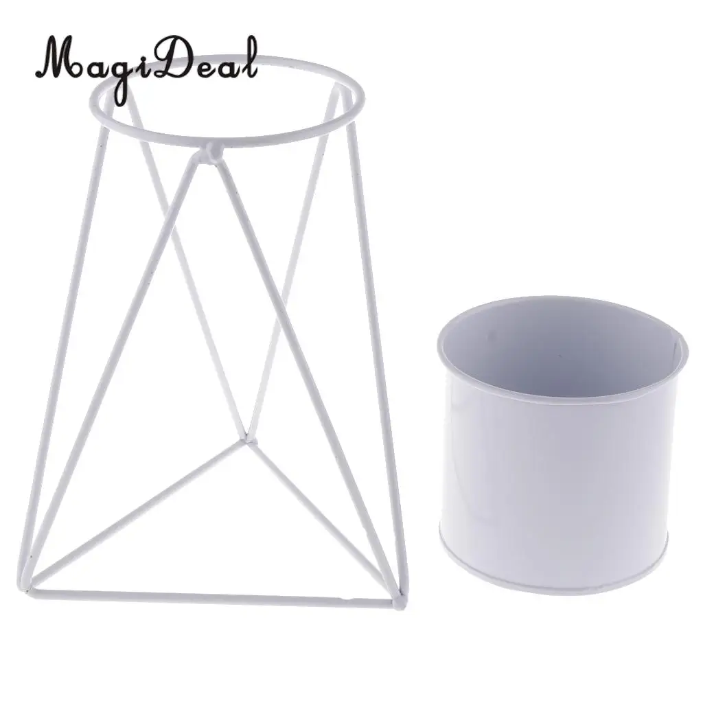 Nordic Iron Art Flower Vases Minimalism Design Flowerpot Tabletop Flower Pot Home Vases Home Office Decor