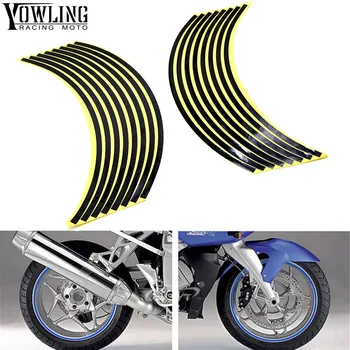 

For SUZUKI GSX-S750 GSX-S GSX 650F 750 1000 1250 1400 sv650 Colorful motorcycles wheel stickers Reflective Rim moto Stripe Tape