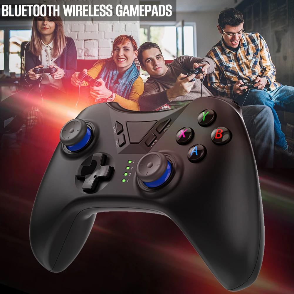 Bluetooth геймпад переключатель Беспроводной с Вибрационный Bluetooth подключение для ПК PS3 ТВ Box геймпад Android геймпад