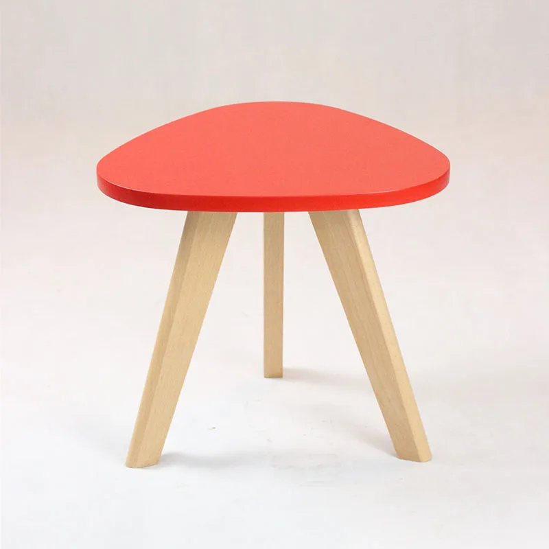 solid wood tea table side end table for office coffee table colorful small table living room bedroom furniture