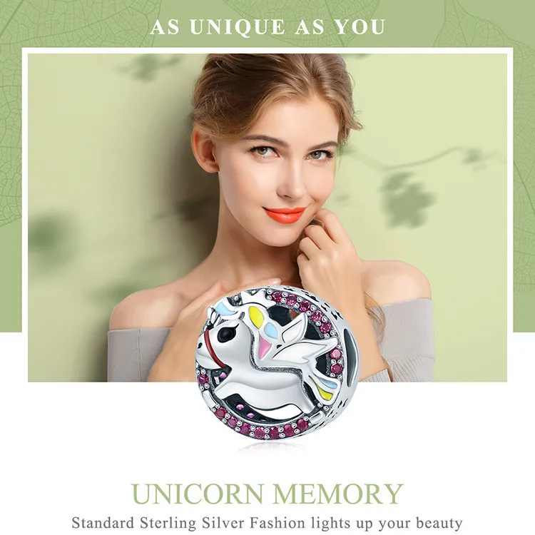 Colorful Unicorn Silver Beads Fit Bracelet 14 Colorful Unicorn Silver Beads Fit Bracelet -Unicorn Fashion
