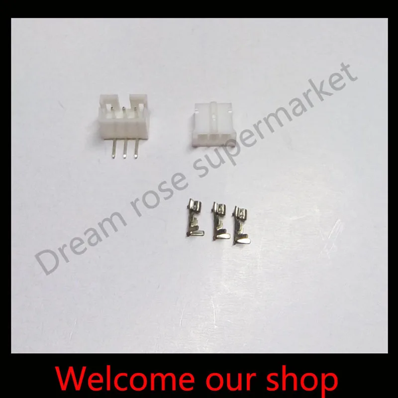 

200 sets of PH 2.0mm 3-Pin Right-Angle Socket Male female wire terminals electrical car connector Free shipping