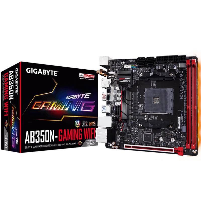 Оригинальная материнская плата B350 Socket AM4 DDR4 USB3.0 SATA3.0 для Gigabyte с Wi Fi 17*17 дюймов