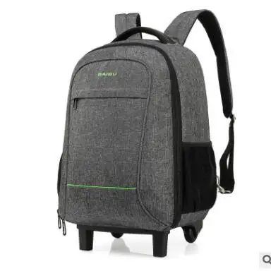 Travel Rucksack Bag Wheeled Backpack For Men Cabin Luggage Trolley Bags With Wheels Business Carry On Rolling Luggage Suitcase - Цвет: 21 Inch