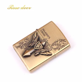 

Fashion Retro Metal Kerosene Oil Lighter Fire Unique Gasoline Windproof Refillable Cigarette Lighter Man Gadgets Best gift