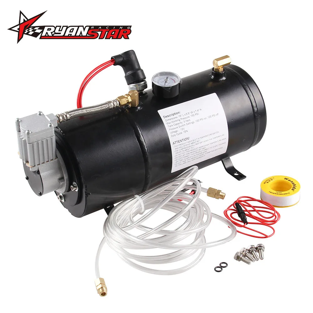 Buy 12v Air Compressor with 3 Liter Tank for Air Horn