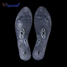 Прозрачные силиконовые магнитотерапевтические массажные стельки, забота о здоровье стельки для ног, магнитные стельки для мужчин и женщин, Удобные стельки для обуви