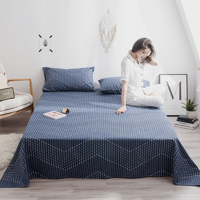 

Home Textile bedspread Flat Bed Sheet Bedclothes Sheets Single Student Dormitory Sheet Double Bed sheets #sw
