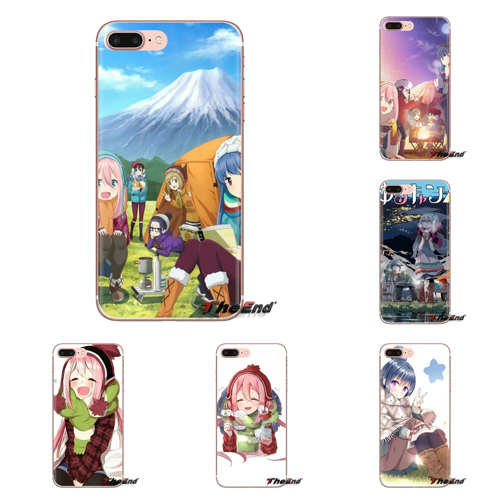TPU Transparent Shell Cover Yuru Camp anime wallpaper For Samsung Galaxy S3 S4 S5 Mini S6 S7 Edge S8 S9 S10 Plus Note 3 4 5 8 9 |