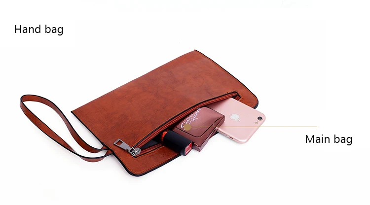 plutônio do vintage 4 pces bolsa de alça feminina