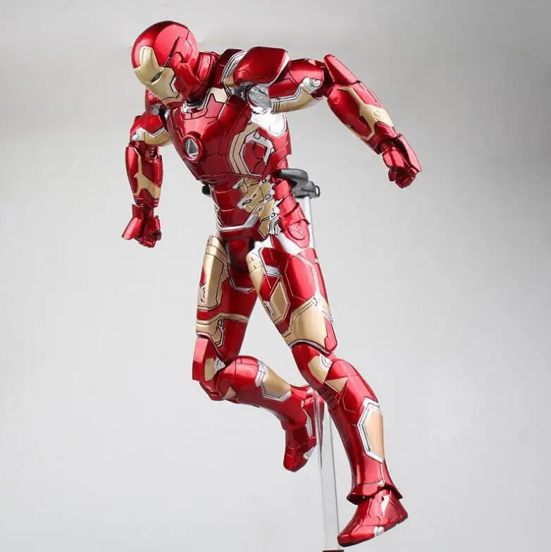 

HC HotToys Avengers Iron Man Mark XLII Gloden PVC Action Figures Toys