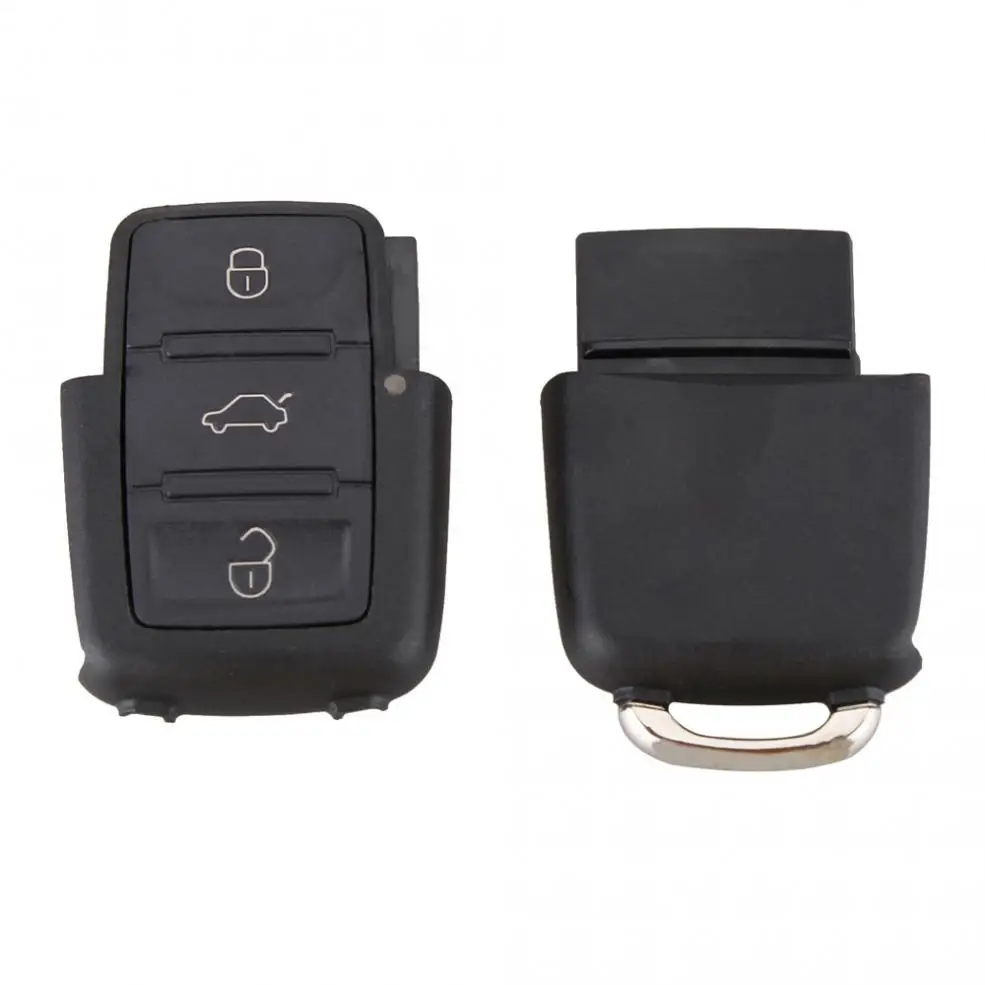 Черный чехол для ключей без чипа с 3 кнопками Volkswagen B5/Passat|chips case|chip car keychip keys |