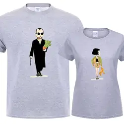 Lover Для женщин футболка профессиональных Леон Матильда печатных пару рубашка свободные Повседневное Стиль мультфильм символ короткий