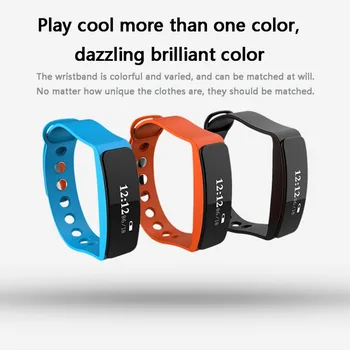 

OLED Bluetooth Smart Wristband Watch Alarm Call SMS Reminder GPS Trajectory Tracker Sleep Monitoring