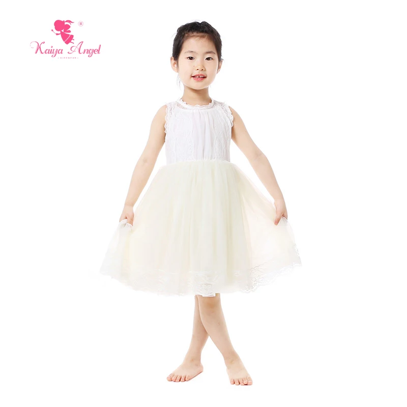 US $72.68 Kaiya Angel 2017 Summer Girl Dress Children Clothes Child Evening Girls Dress Party Ivory Princess Dress Girl 19T 5pcsLot