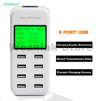 

Wozniak Multi-function 2A 8 Port USB fast Intelligence Distinguish Monitor Charger Currency Mobile Phone for iphone
