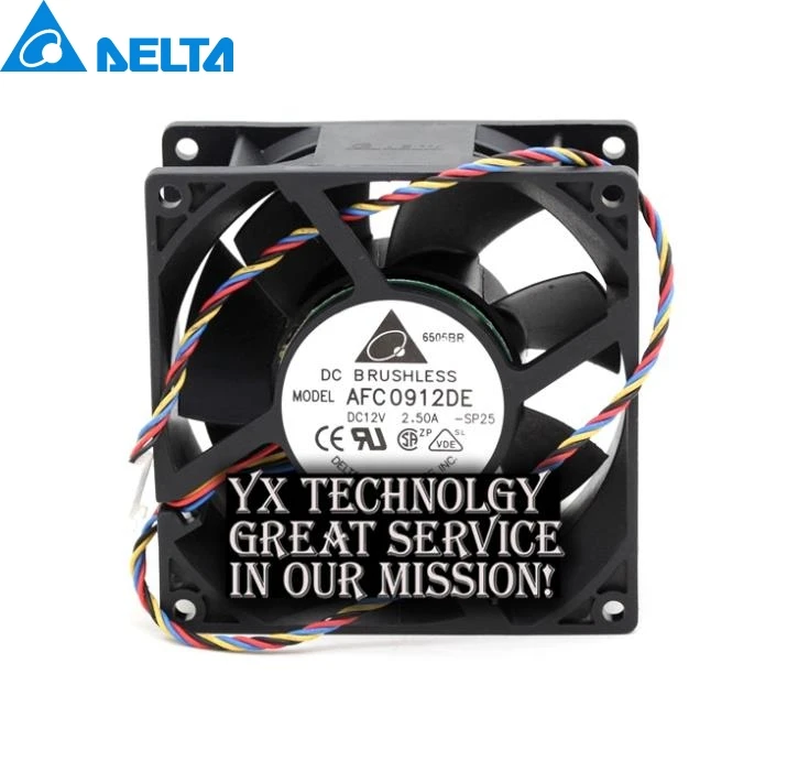 DELTA AFC0912DE 90*90*38mm 12V 2.5A 4pin Cooling fan