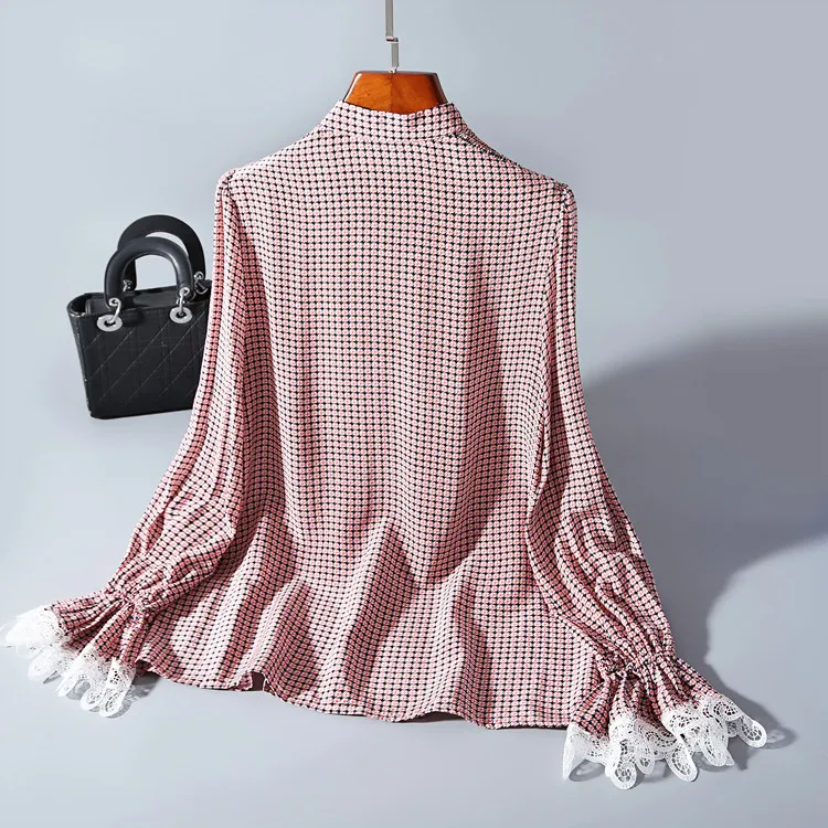 Tcyeek шелковые блузки женские топы и блузки Весенняя корейская модная одежда элегантные женские майки уличная Blusas LWL1620