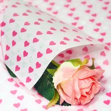100 шт./лот) розовое сердце Сэндвич Оберточная Бумага DIY упаковки для хлебобулочных торт хлеб подарок одноразовые пергаментную масла Бумага 25x35 см