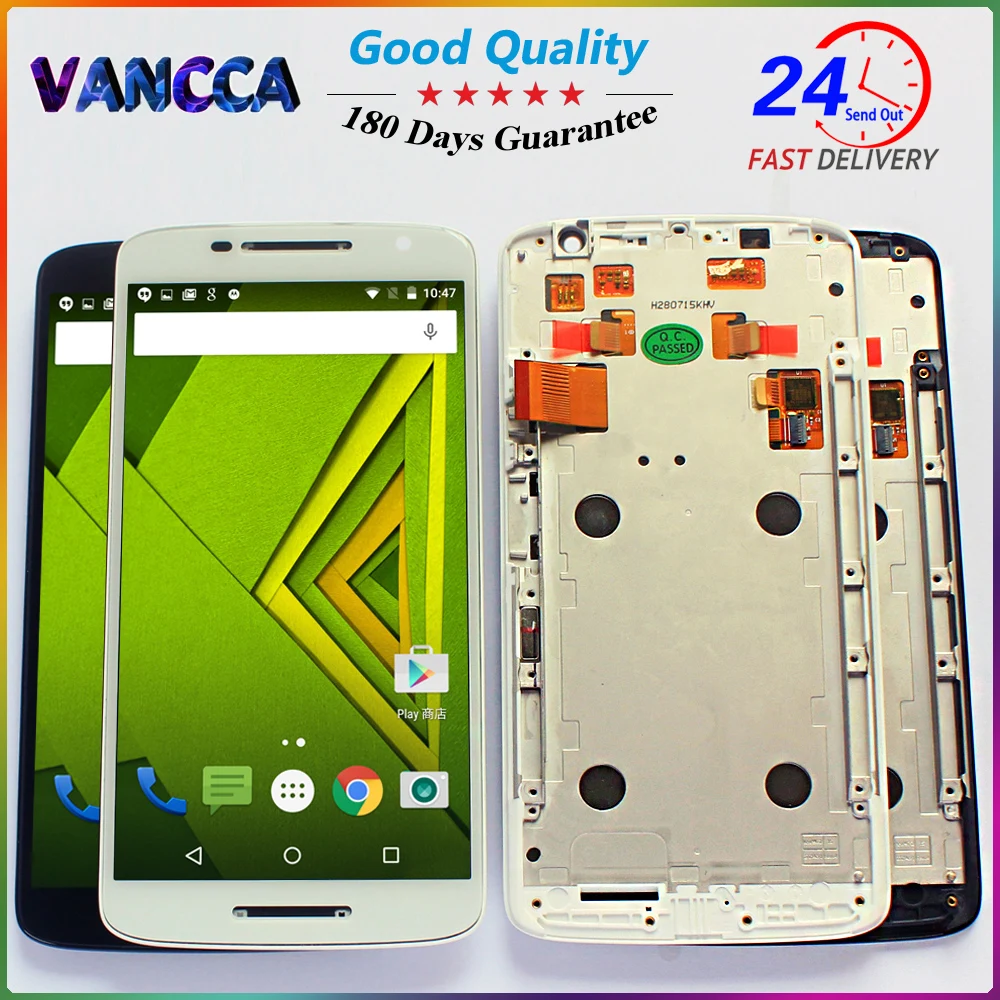 

100% Tested LCD Display For Motorola Moto X Play 1920*1080 XT1561 XT1562 XT1563 touch screen digitizer Assembly with Frame