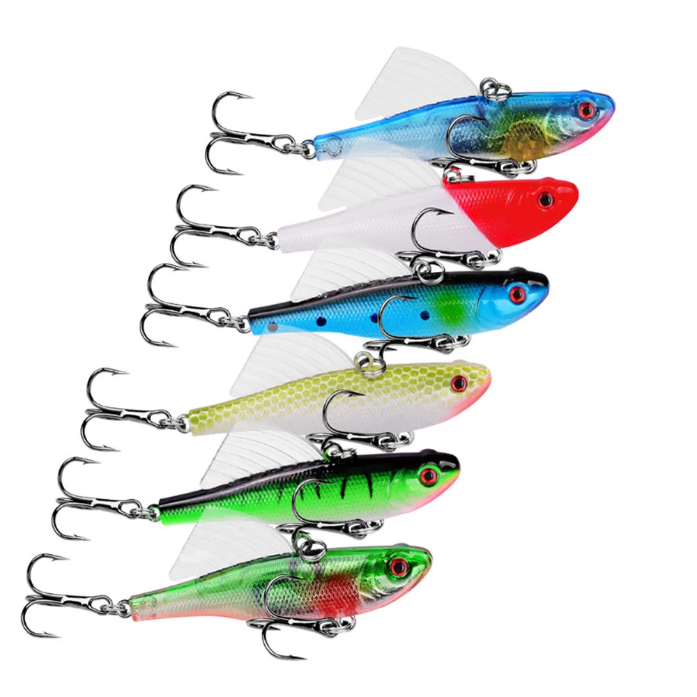 

1pcs 6.8cm 17.4g VIB Fishing Lure Lifelike Plastic VIB Hard Bait with Treble Hooks Fish Wobbler Tackle Crankbait Pesca
