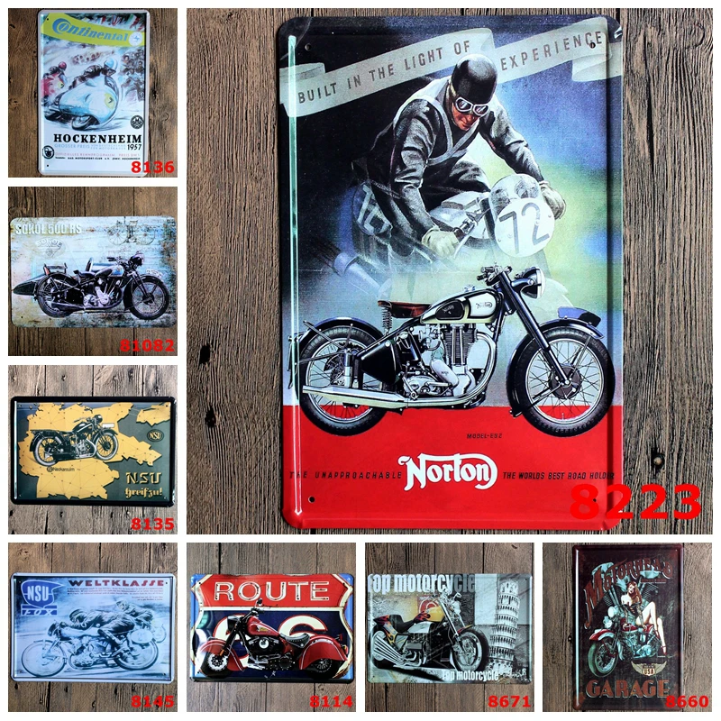 Hot Carretera Motocicleta Poder 72 Uk Norton Construido Motor Lata