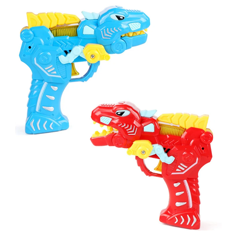 Electric Toy Gun Dinosaur Model Pistol Cartoon Gun Sound Light Baby Outdoor Gun Toys For Children Christmas Gifts 331J