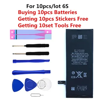 

10pcs/lot AYJ Original Mobile Phone Battery Batteries For Apple iPhone 6s iPhone6s Free Repair Tool & Battery Sticker