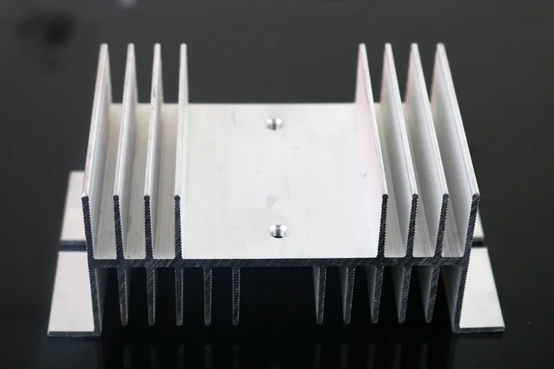 SSR Aluminum Heat Sink 25A 30A Silver Tone Solid State Relay HeatSink Radiator for Single Phase