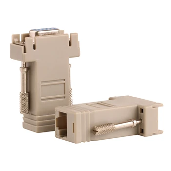 

DB9 Female to RJ45 Female Adapter Connector rs232 Modular Converter Wholesale 100pcs
