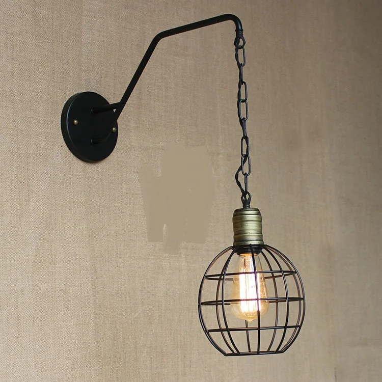 

Nordic post modern wall lamps loft industry wind personality originality bedroom Cafe clothing store retro wall lamp Z12139