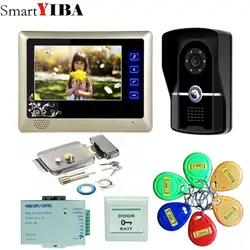 Smartyiba 7 "дюйма TFT Сенсорный экран ЖК-дисплей Цвет видео-телефон двери Дверные звонки домофон Ночное видение глаз Камера домофона