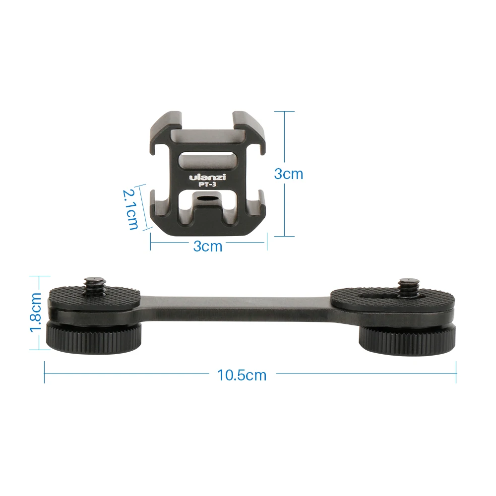 PT-3 кронштейн для холодного башмака 1/" с резьбой для микрофона Zhiyun Smooth 4 Feiyu Vimble 2 DJI Osmo Pocket Gimbal аксессуар