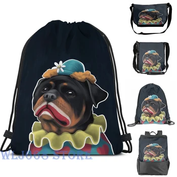 

Funny graphic print shoulder Bags women rottweiler (3) Single shoulder backpack travel for men Gym Bag
