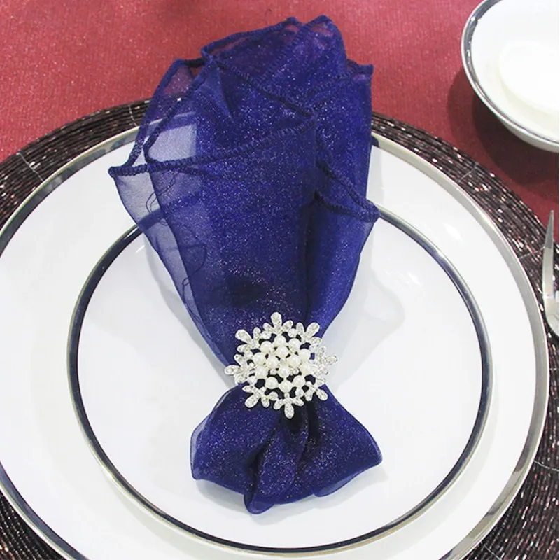 Marious Brand 2018 New Arrival Organza Table Napkin For Wedding Table