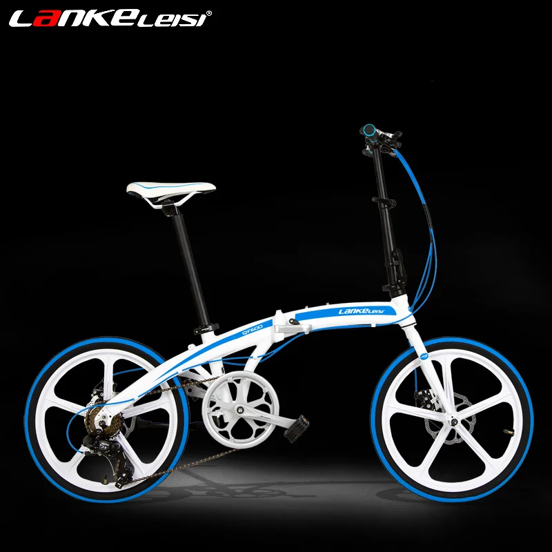 QF600I 20 inches Folding Bike, 7 Speeds, Super Light Road Bike, Aluminum Alloy Frame, BMX, Double Disc Brake
