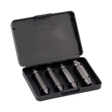 4 Pieces Drill Bit Set Steel Broken Speed Out Damaged Screw Extractor Broken Bolt Remover Sets