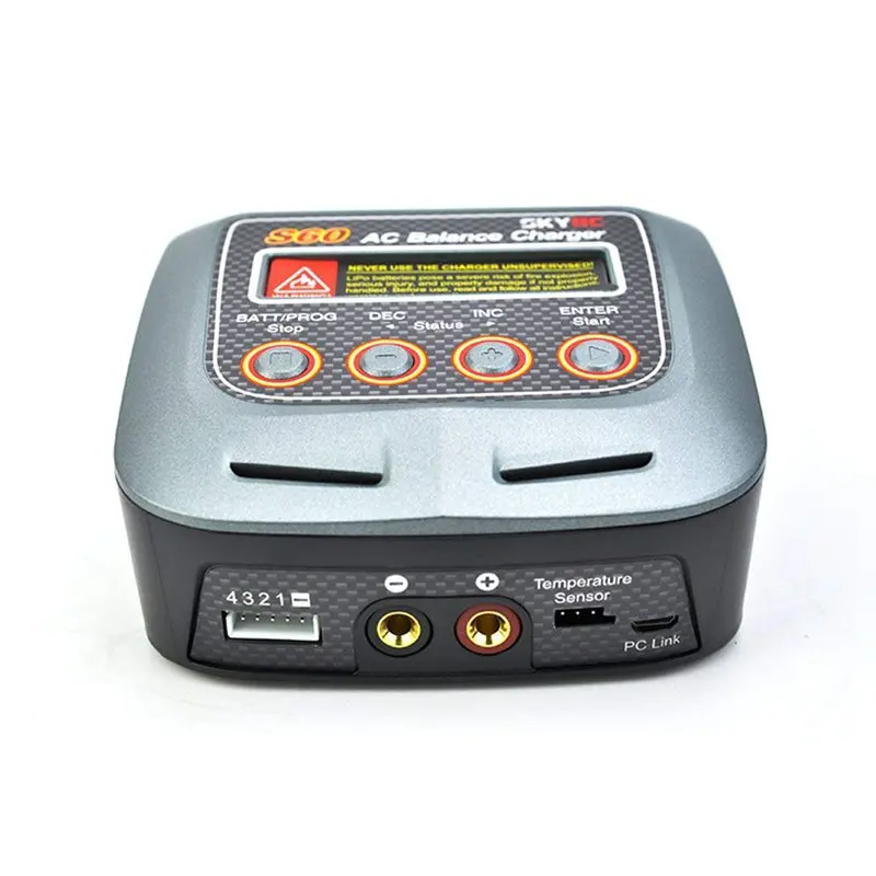 

SKYRC S60 60W 6A AC Balance Charger/Discharger for Lipo Lilon NiMH LiFe LiHV PB Batteries