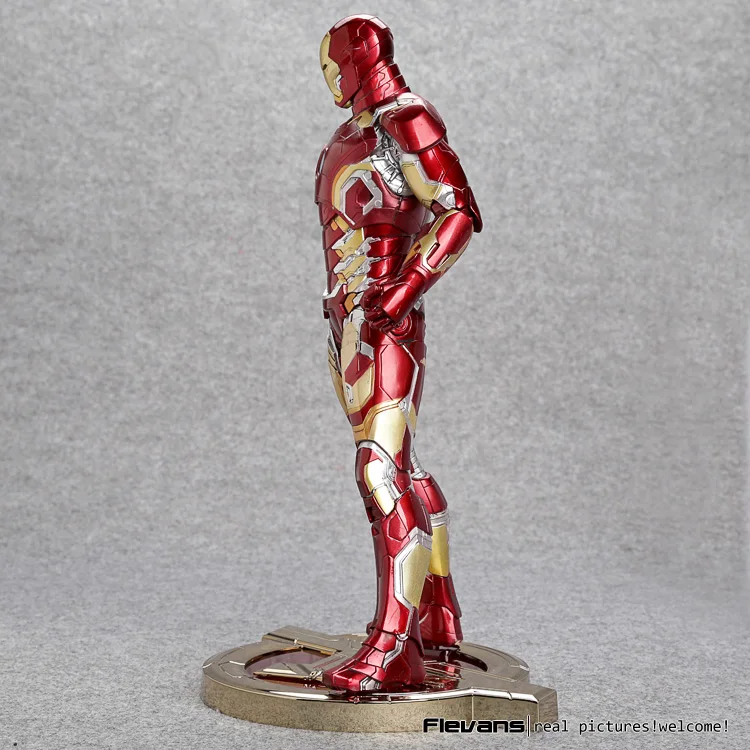 Железный человек Mark XLIII 43 1/6 масштаб предварительно окрашенная модель комплект со светодиодный светильник ПВХ фигурка Коллекционная модель игрушки