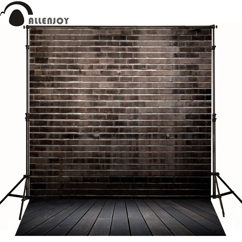 Фотофоны Allenjoy с изображением коричневой деревянной стены для фотостудии 8x12 футов