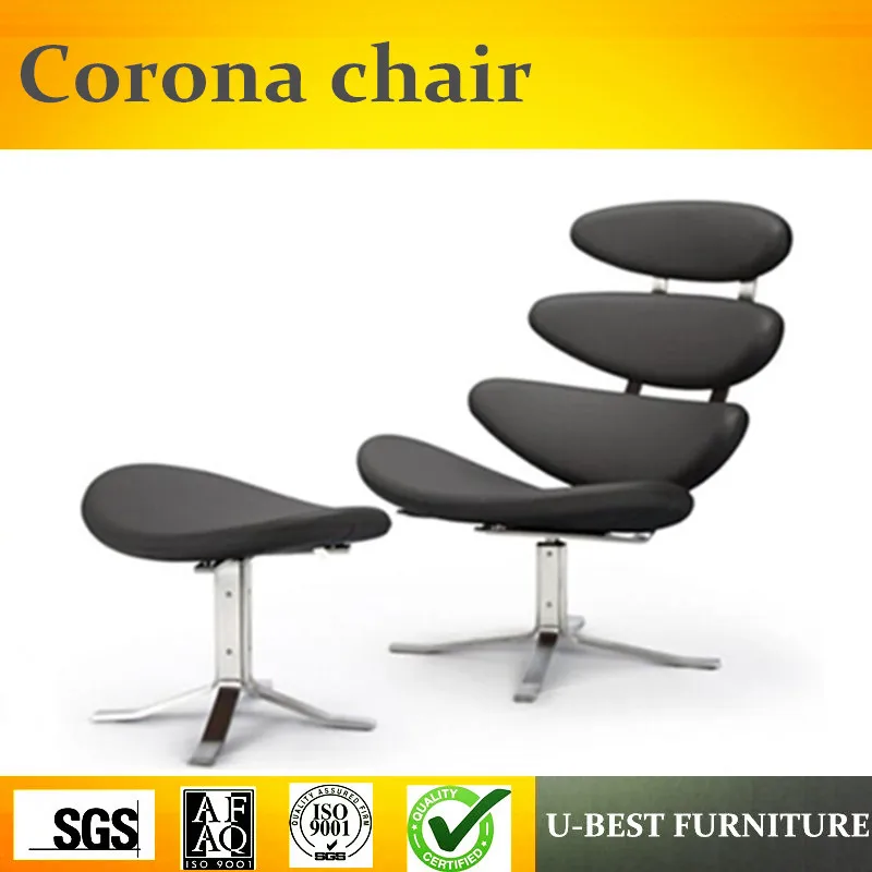U-BEST дизайнерский стул Corona стул из натуральной кожи кресло для отдыха Реплика, вдохновленный стул corona