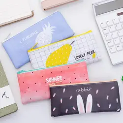 Kawaii Фрукты Арбуз Pencilcase для малыша Estuches школьные принадлежности канцелярские принадлежности для студентов ручка мешок ребенка пенал