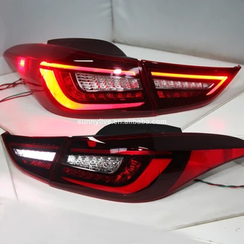 

LED Tail Lamp Light Assy for Hyundai Avante i35 Elantra 2011-14 year Red Color YZ flowing turning light