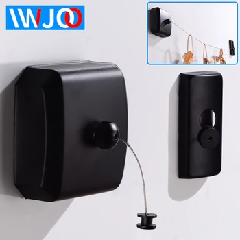 

Clothesline Dryer Wall Mounted Retractable Clothesline Outdoor Indoor Laundry Hanger Clothes Drying Rack Rope Stainless Steel