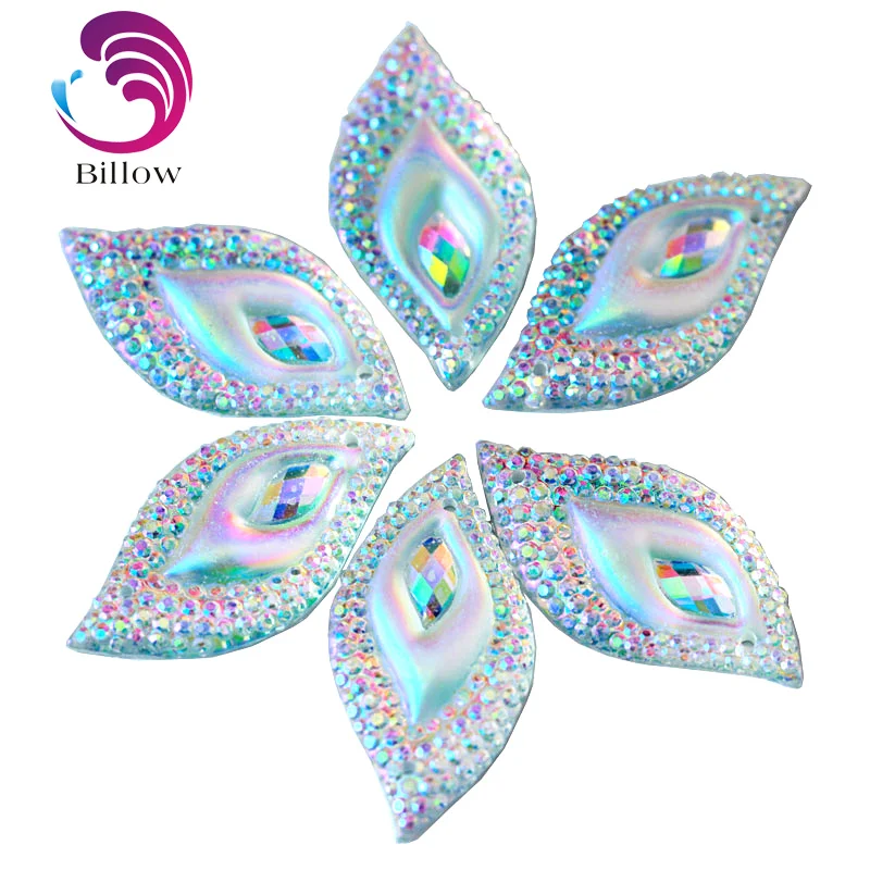 

Big Selling Leaf стразы Sew On Rhinestones Resin Starry Sky Sewing Rhinestones Many Sizes Sew on Rhinestone Wedding Dress B3107