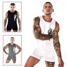 Men's Overalls Rompers Sleeveless Jumpsuit Black White Rompers Playsuits Slim Fit Casual Male Set Men Overalls 2018 Summer XXL
