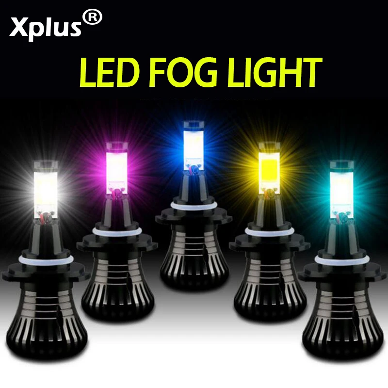 

Xplus Super Bright Car LED Fog lamp Replacement Front Fog Bulb Strobe H1 H3 H7 9005 9006 880 881 Yellow Ice Blue White