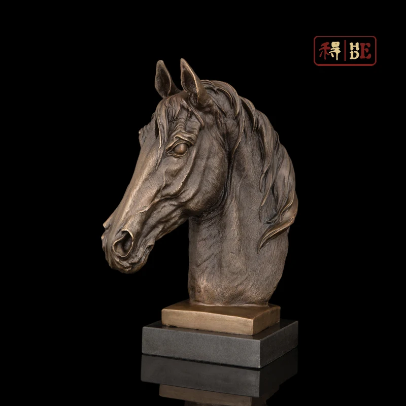 

Wo have copper art "Ma soft outfit entrance copper sculpture crafts animal decoration decoration