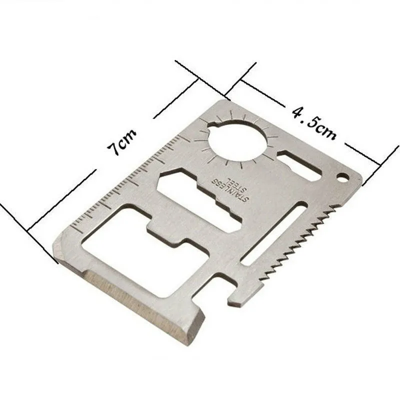 1 шт. многофункциональные 11 в 1 инструменты для выживания для охоты, кемпинга, инструмент для выживания, горячая Распродажа, карманные карты, военные товары для улицы, поставка